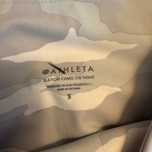 Athleta Neutral Camouflage Leggings - Picture 3 of 3